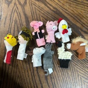 9 finger farm animal puppets